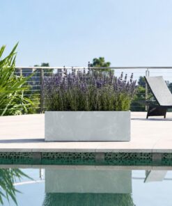 Ζαρντινιέρα ανοιχτό γκρι beton effect Y24,6x77x23,5εκ. - Image 2
