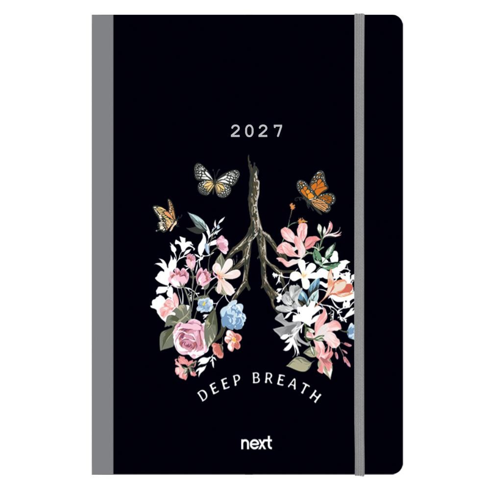 Next ημερολόγιο 2027 Trends Deep breath ημερήσιο flexi με λάστιχο 12x17εκ.
