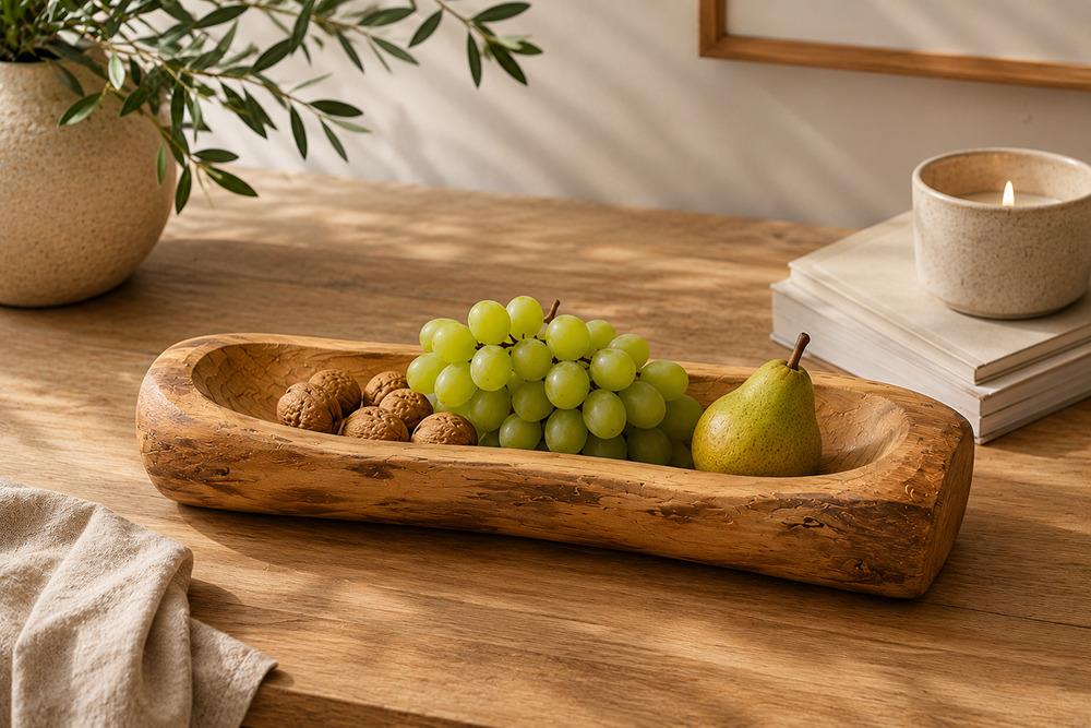Μπωλ διακοσμητικό Nextdeco Tribeca ανακυκλωμένο ξύλο teak Y5x28x14εκ. - Image 3