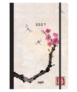 Next ημερολόγιο 2027 Trends Japan art ημερήσιο flexi με λάστιχο 12x17εκ.
