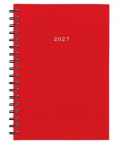 Next ημερολόγιο 2027 basic ημερήσιο σπιράλ κόκκινο 14x21εκ. Δυνατότητα εκτύπωσης