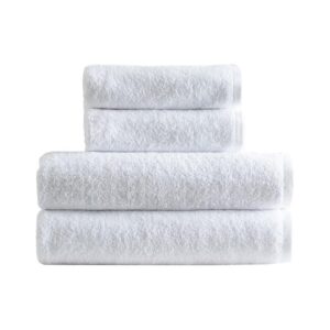 Πετσέτα μονόχρωμη flat 100% βαμβάκι πεννιε 530gsm 50x100εκ. λευκή