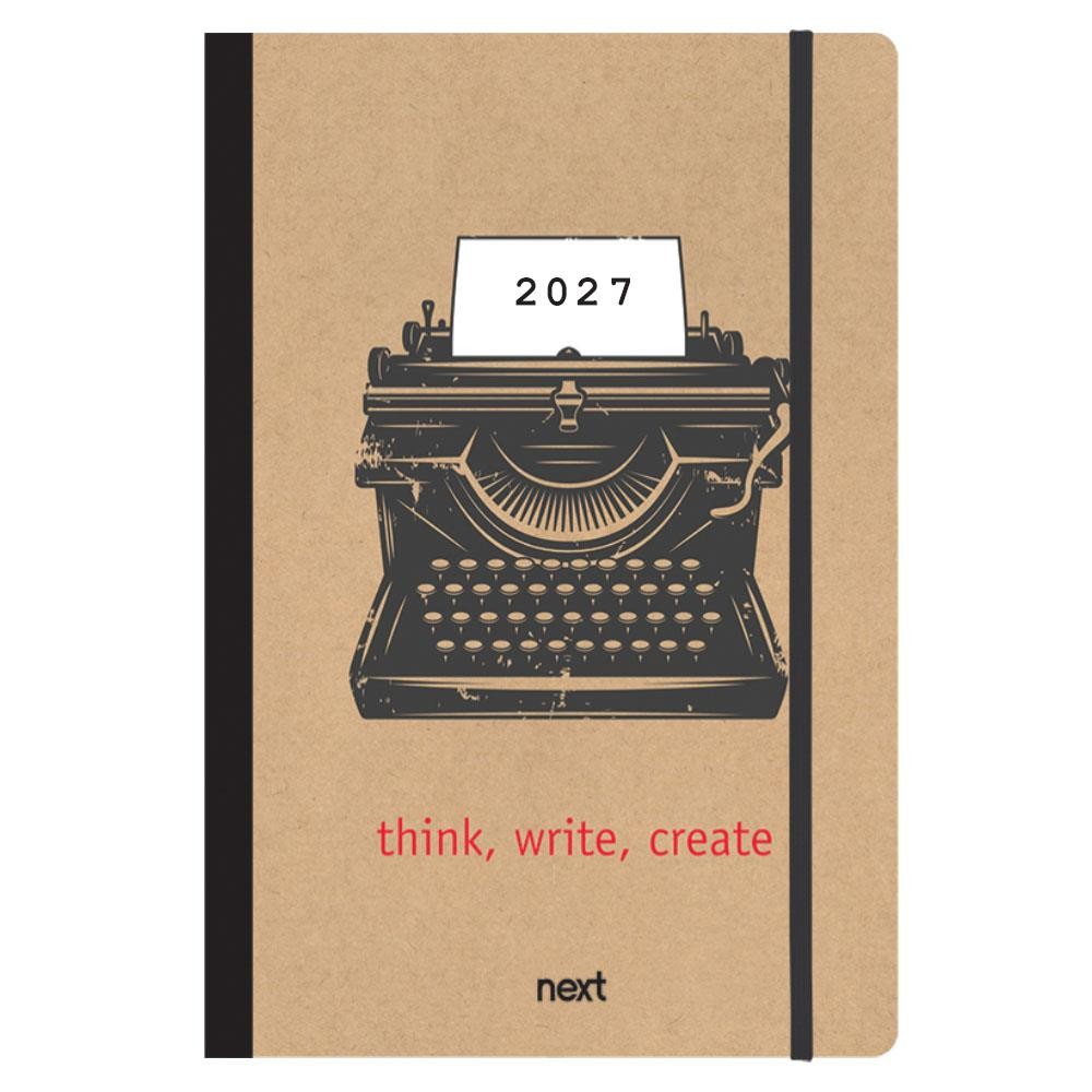 Next ημερολόγιο 2027 Trends Typing ημερήσιο flexi με λάστιχο 14x21εκ.