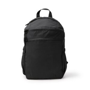 Σακίδιο πλάτης nylon Ripstop μαύρο Υ38x26x13εκ.