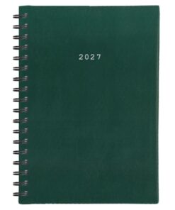 Next ημερολόγιο 2027 basic ημερήσιο σπιράλ πράσινο 14x21εκ.  Δυνατότητα εκτύπωσης