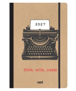 Next ημερολόγιο 2027 Trends Typing ημερήσιο flexi με λάστιχο 12x17εκ.