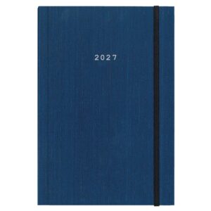 Next ημερολόγιο 2027 fabric ημερήσιο δετό μπλε με λάστιχο 17x25εκ.  Δυνατότητα εκτύπωσης