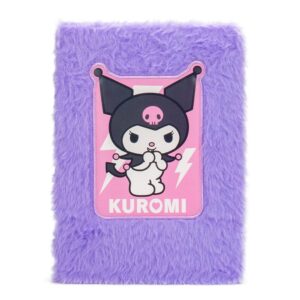 Σημειωματάριο με βελούδινο εξώφυλλο Kuromi Y21x15x2,5εκ.