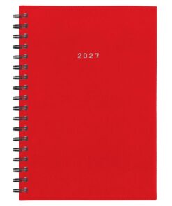 Next ημερολόγιο 2027 basic ημερήσιο σπιράλ κόκκινο 17x25εκ.  Δυνατότητα εκτύπωσης