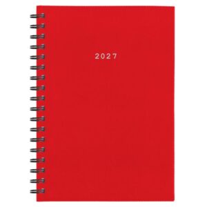 Next ημερολόγιο 2027 basic ημερήσιο σπιράλ κόκκινο 17x25εκ.  Δυνατότητα εκτύπωσης