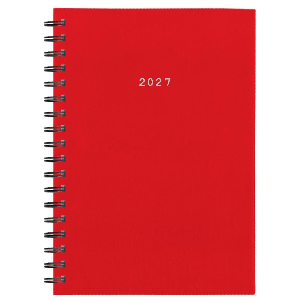 Next ημερολόγιο 2027 basic ημερήσιο σπιράλ κόκκινο 17x25εκ. Δυνατότητα εκτύπωσης