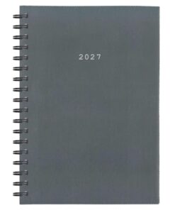 Next ημερολόγιο 2027 basic xl ημερήσιο σπιράλ γκρι 21x29εκ.  Δυνατότητα εκτύπωσης