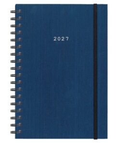 Next ημερολόγιο 2027 fabric plus ημερήσιο σπιράλ μπλε 12x17εκ.  Δυνατότητα εκτύπωσης
