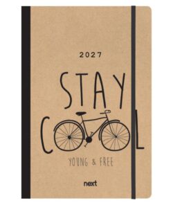 Next ημερολόγιο 2027 Trends Bike ημερήσιο flexi με λάστιχο 14x21εκ.