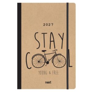 Next ημερολόγιο 2027 Trends Bike ημερήσιο flexi με λάστιχο 14x21εκ.