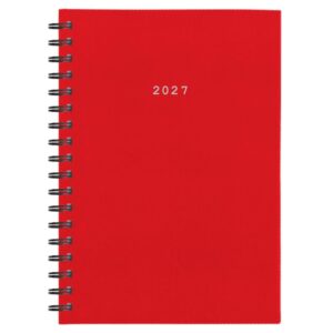 Next ημερολόγιο 2027 basic ημερήσιο σπιράλ κόκκινο 12x17εκ.  Δυνατότητα εκτύπωσης