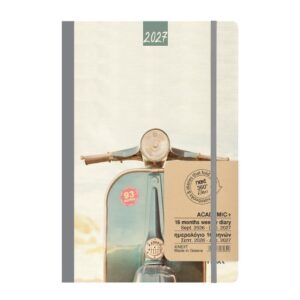 Next ημερολόγιο ACADEMIC+ 9/2026-12/2027 Gallery εβδομαδιαίο flexi 14x21εκ. Vespa