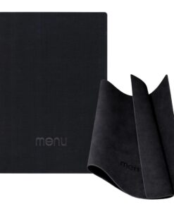 Next μενού εστιατορίου εύκαμπτο Ecoleather aria κρυφό λάστιχο 22,5x32x0,15εκ. πάχος. 2 όψεων μαύρο Δυνατότητα εκτύπωσης