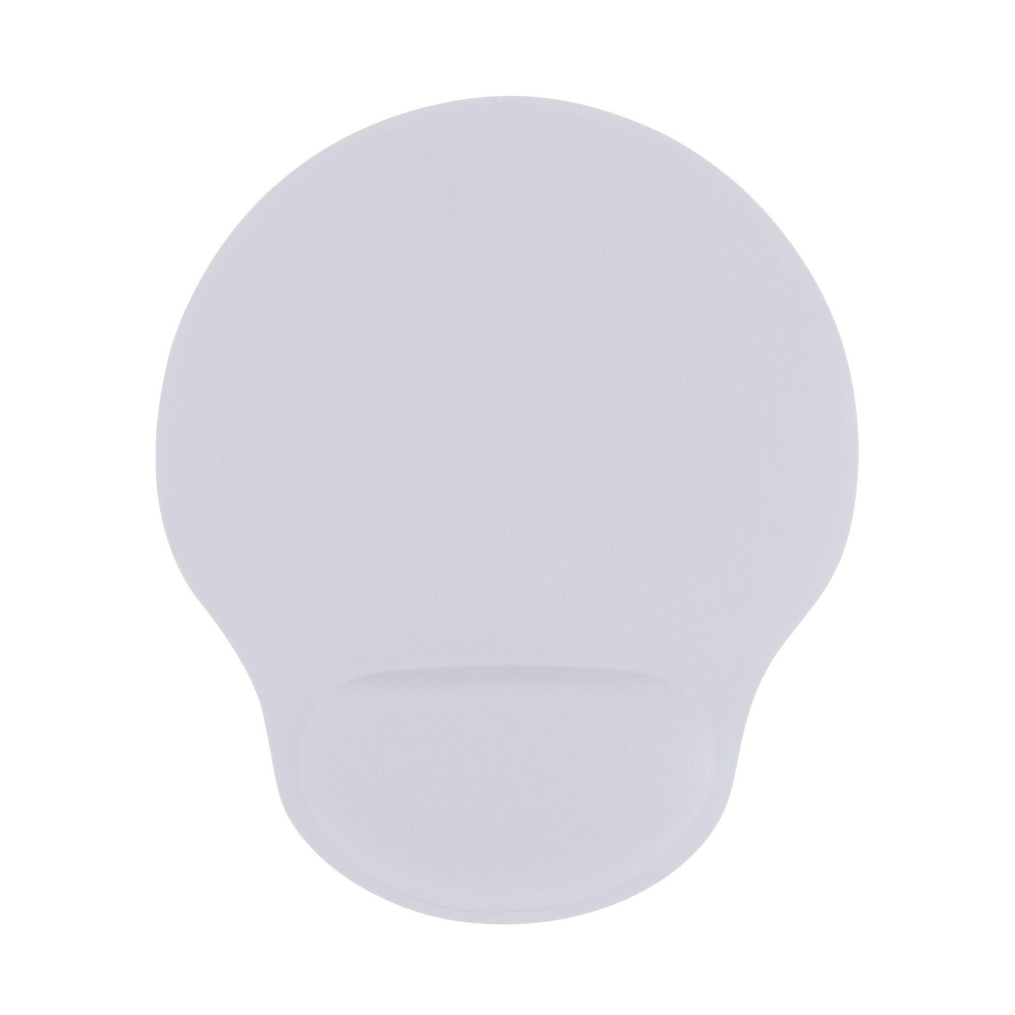 Mousepad εργονομικό με μαξιλαράκι καρπού λευκό 20,5x24,3x2εκ.